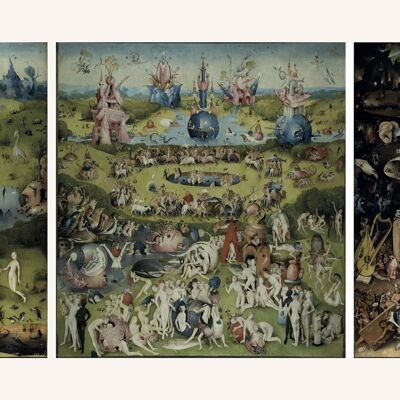 Póster Hieronymus Bosch - Jardín de las delicias
