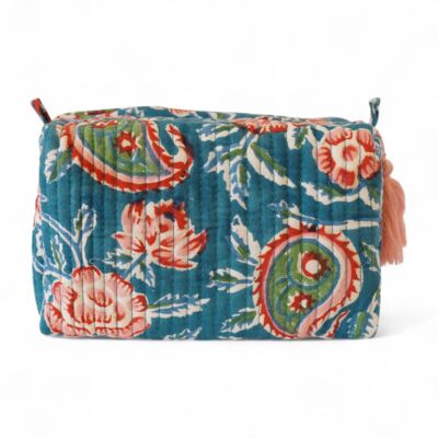 Trousse de toilette en coton imprimé N°61
