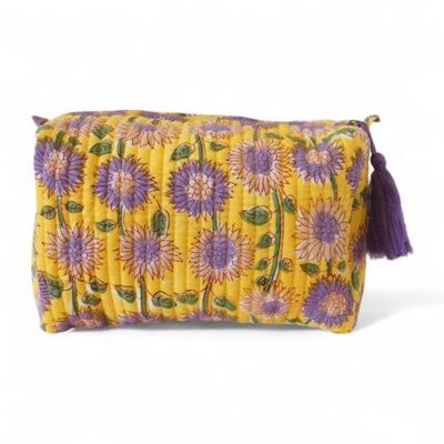 Trousse de toilette en coton imprimé N°63