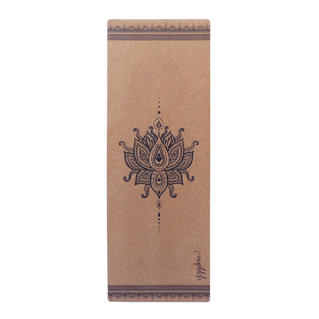 3.2mm Cork Yoga Mat - "Inner Divine"