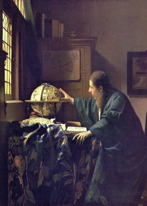Poster Johannes Vermeer - De Astronoom