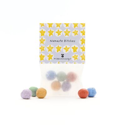 5 billes de fleurs dans un sac « Namaste Bitches »