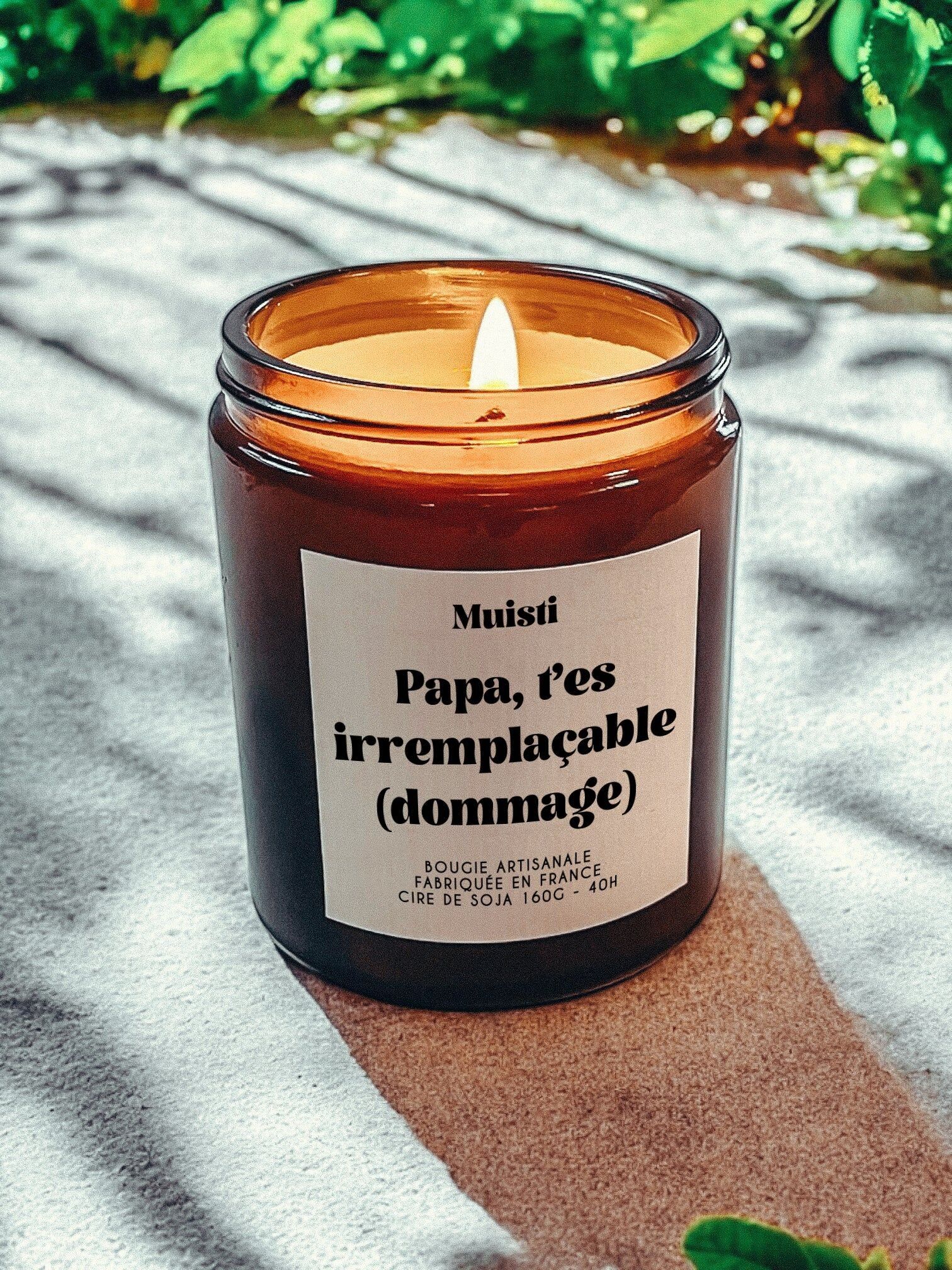 Scented Candle - Dad, you're irreplaceable (too bad) - Father's Day