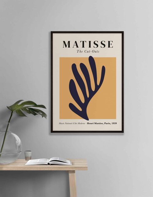 Poster Henri Matisse - No. 2 Leave On Yellow Background