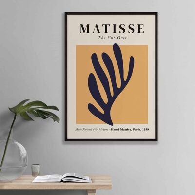 Póster Henri Matisse - No. 2 Dejar sobre fondo amarillo