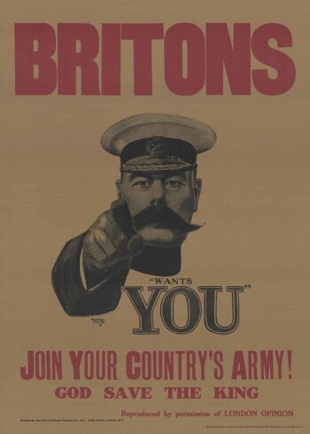 Affiche Britons Wants You - Vintage Propagande 1