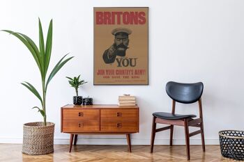 Affiche Britons Wants You - Vintage Propagande 2