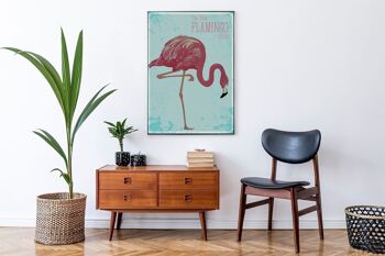Affiche Flamingo Vintage 2