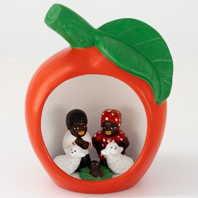 Crèche de Noël faite à la main Mela, produit du commerce équitable