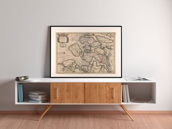 Affiche Carte Historique Zélande - Carte 1696 2