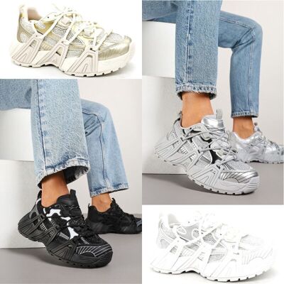SNEAKERS ELECTROVE METALLIZZATE CHUNKY