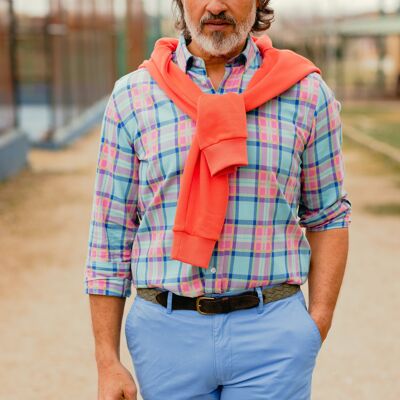 Pink Check Shirt