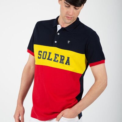 Polo Franja Solera Marino