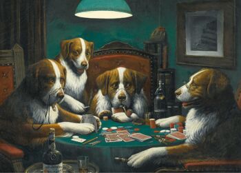 Affiche Coolidge - Chiens jouant au poker 1