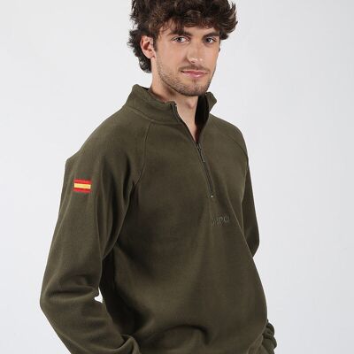 Sweat polaire kaki