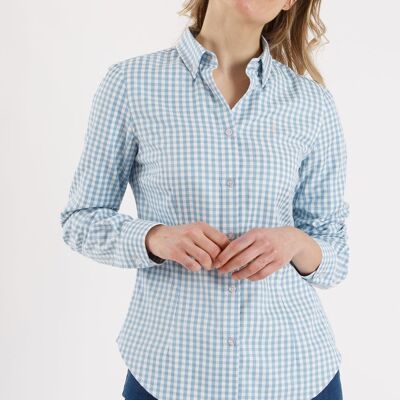 Camicia a quadri blu
