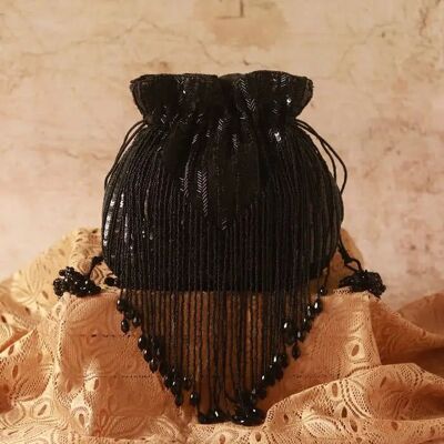 Scatola di caramelle con frange Black Bell
