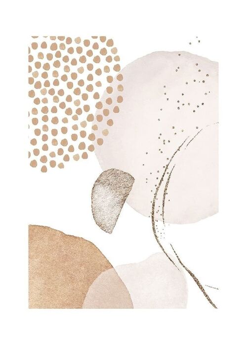 Poster Abstract Watercolor - Light Pink