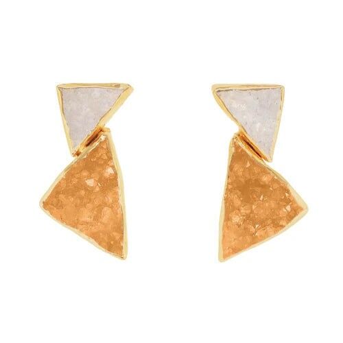 Debod Ed Ohrringe. Limitiertes Weiß und Orange