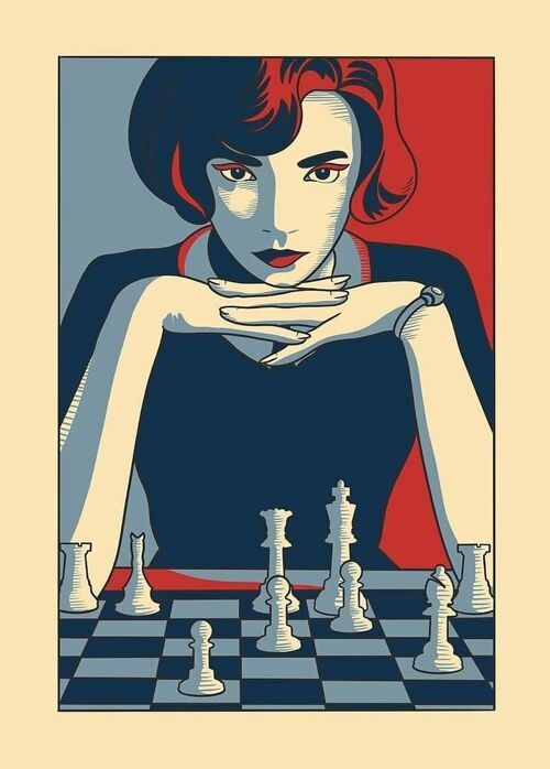 Poster Queens Gambit