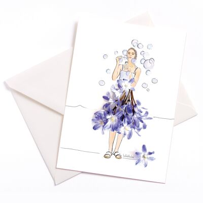 Dancing in the Soap Bubbles | Card with Envelope | 375 | Soap Bubbles