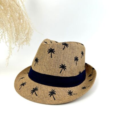 PETIT CHAPEAU DE SOLEIL EN PAPIER PALMIER D’ÉTÉ