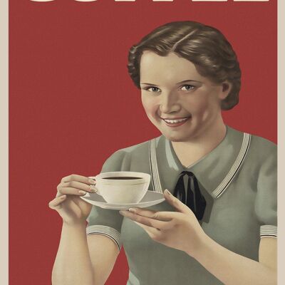 Poster Caffè - Vintage