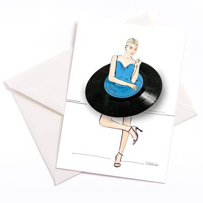 Vinyl lover | Card with envelope | Record | 369