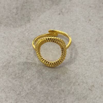 Anello regolabile in acciaio inossidabile Ana