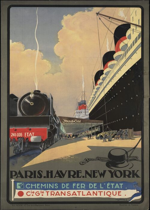 Poster Titanic Travel - Vintage Reisposter