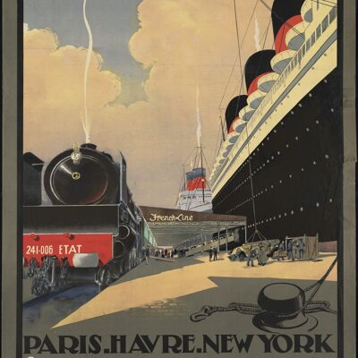Poster Titanic Travel - Poster di viaggio vintage