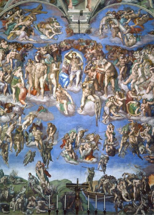 Poster Michelangelo - Het Laatste Oordeel