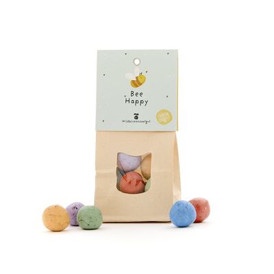 Bee Happy - Biglie di fiori colorati