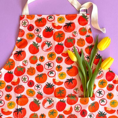 Tablier en coton bio Pomodoro Tomatoes