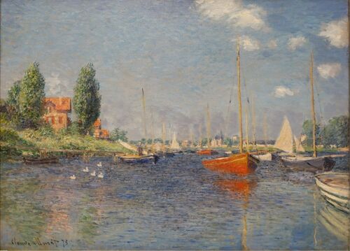 Poster Monet - Boats at Argenteuil