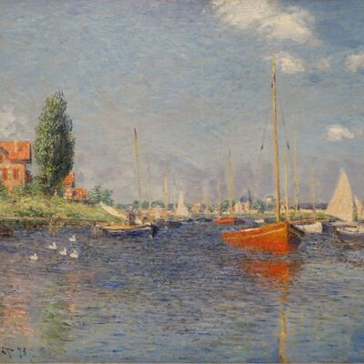 Affiche Monet - Bateaux à Argenteuil