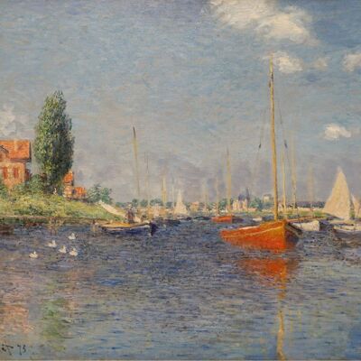 Poster Monet - Boats at Argenteuil