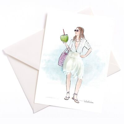 Piña Colada | Carte avec enveloppe | Fête | 367