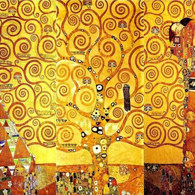 Póster Gustav Klimt - Árbol de la vida