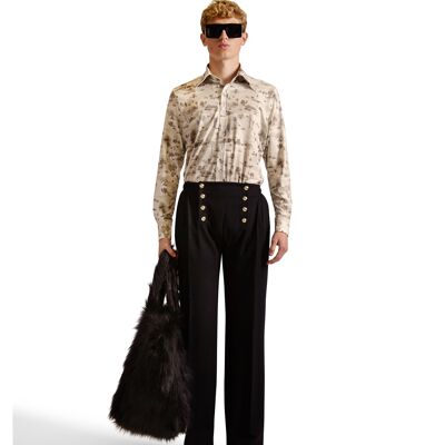 Camisa estampada de corte entallado Helen Anthony