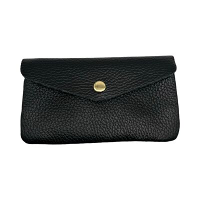 CARTERA DE CUERO DE GRANO MEDIO