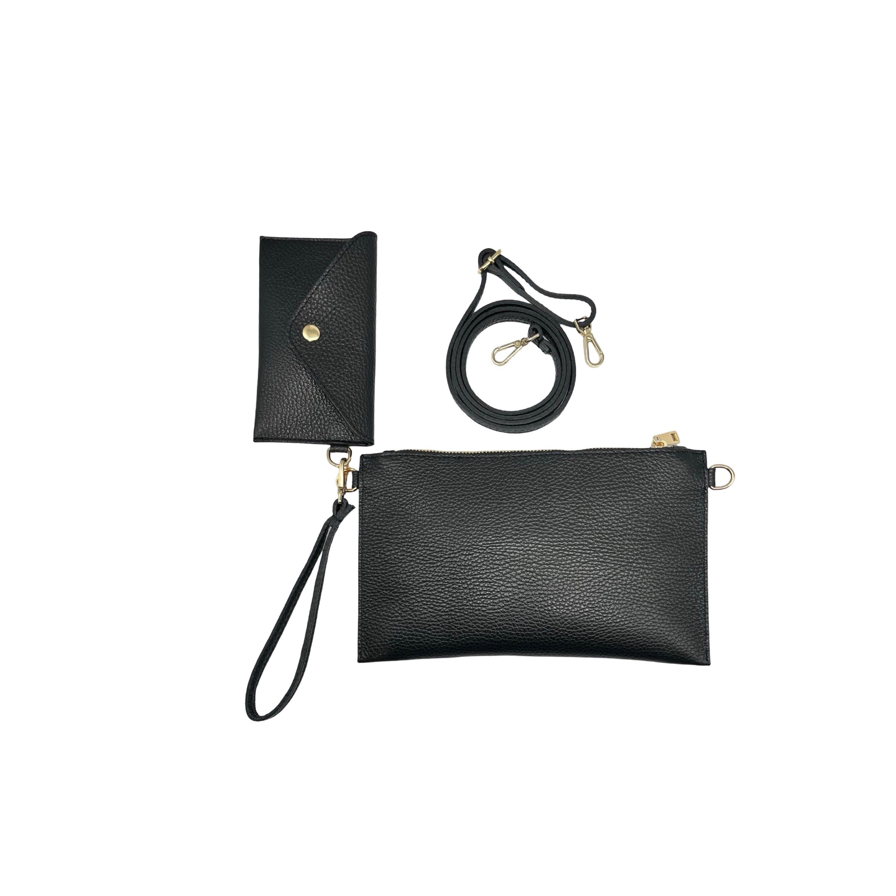 BORSA IN PELLE GOMMATIZZATA