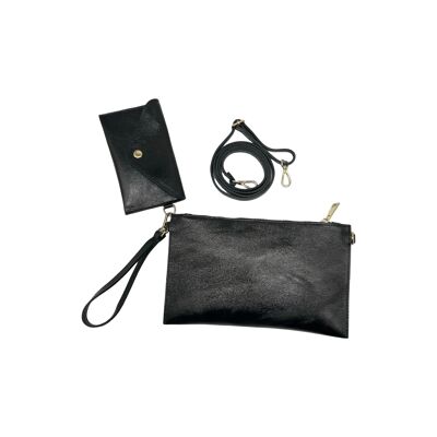 BORSA IN PELLE IRIDESCENTE