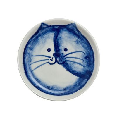 Plato Puurfect hecho a mano y pintado a mano - estilo azul de Delft - Piebald