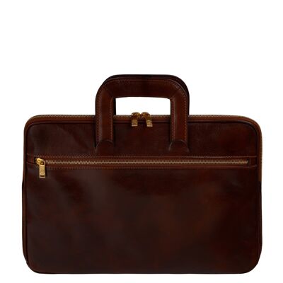 Porte-documents en cuir pour ordinateur portable - Brave New World