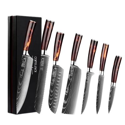 Set of 7 Japanese knives - Chef Tanaka - Tierra del Fuego