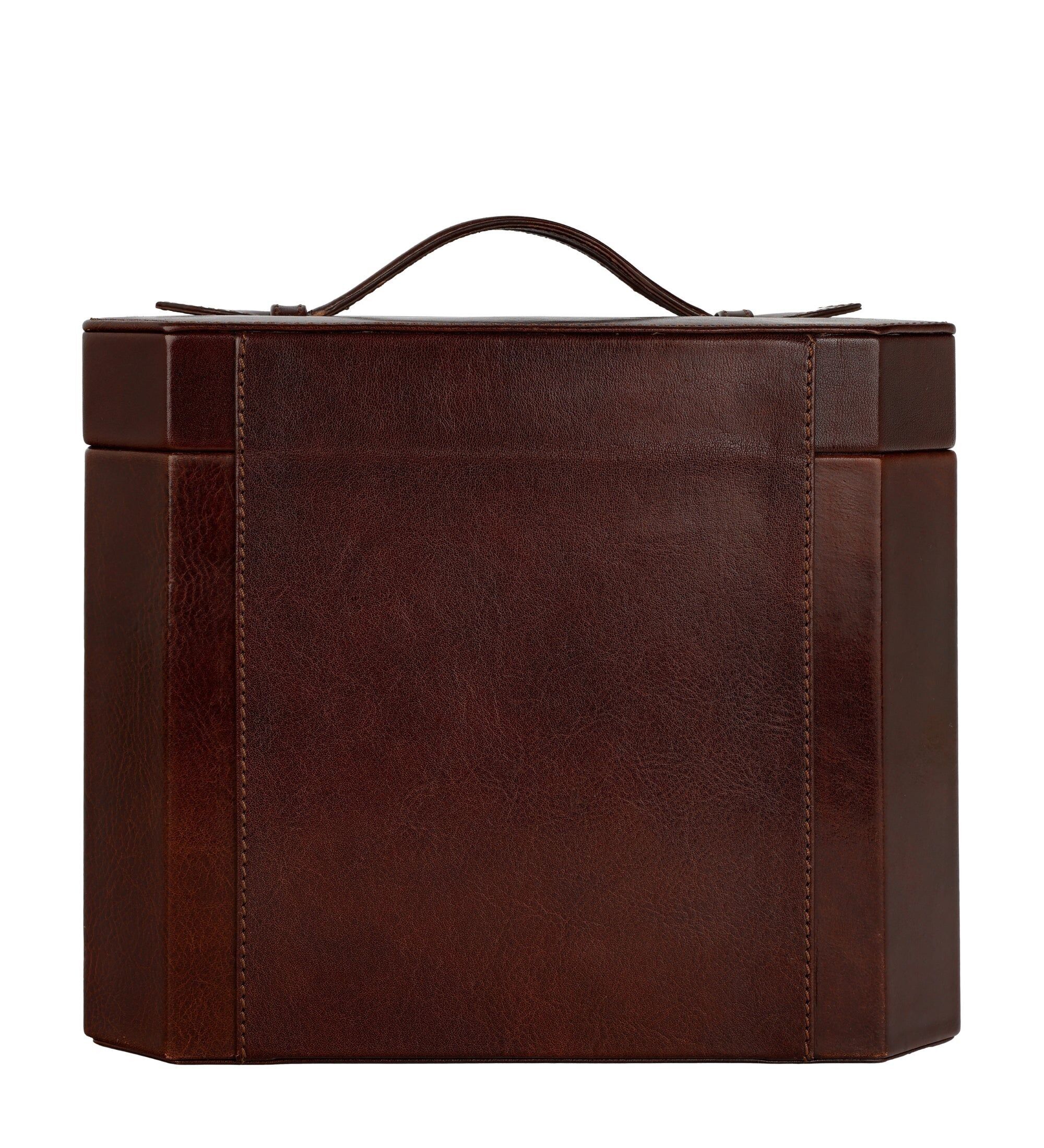 Große Leder-Schmuckschatulle für Damen – Eine Handvoll Staub