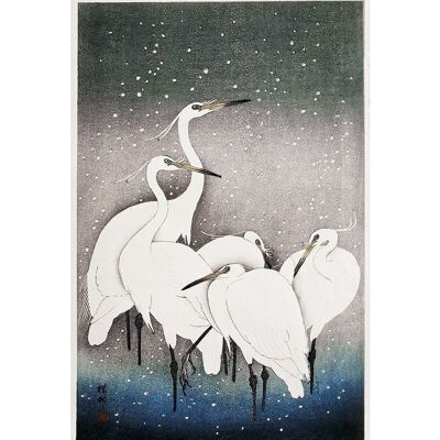 Poster Ohara Koson - Group of Egrets