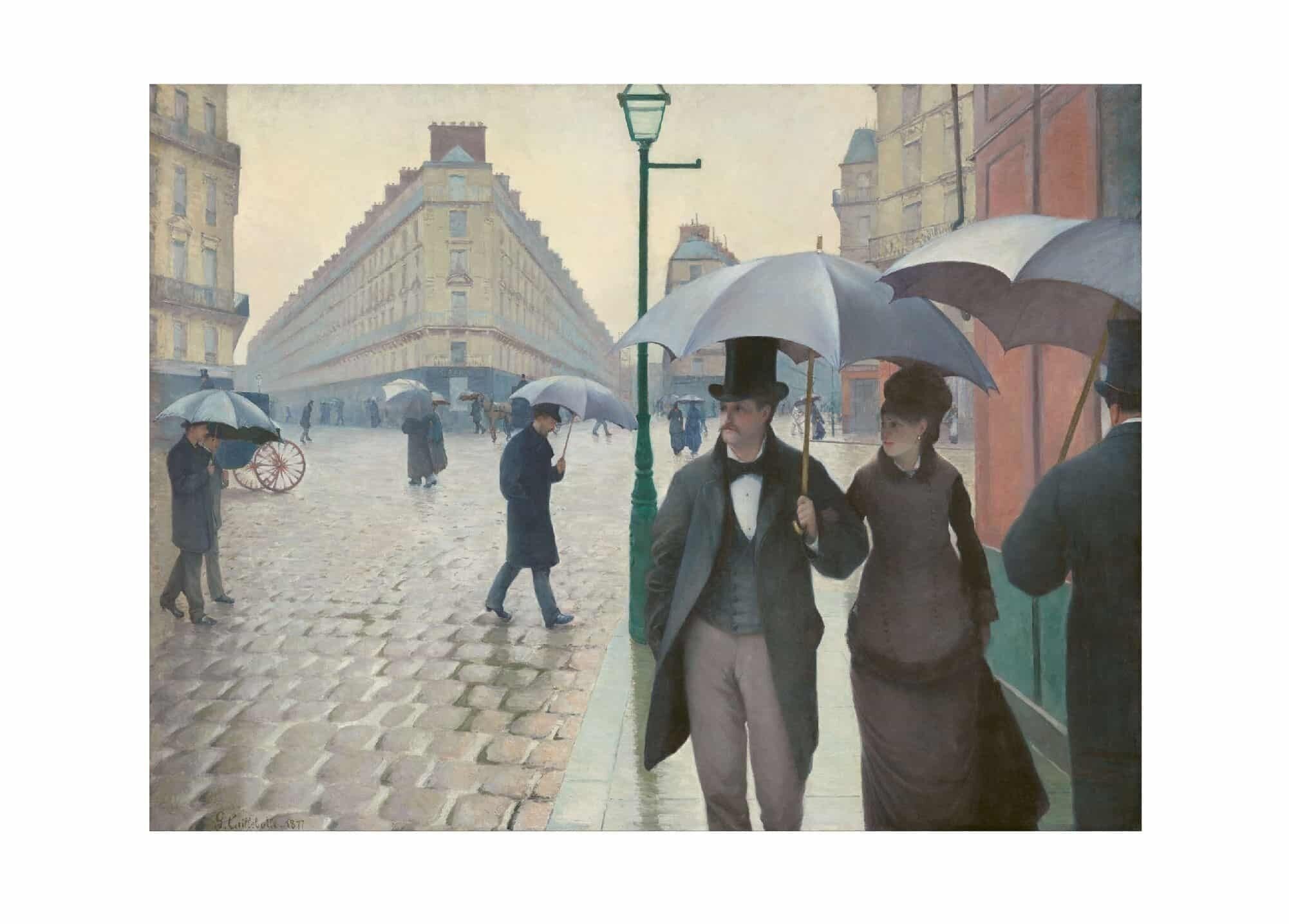Póster Gustave Caillebotte - Calle de París