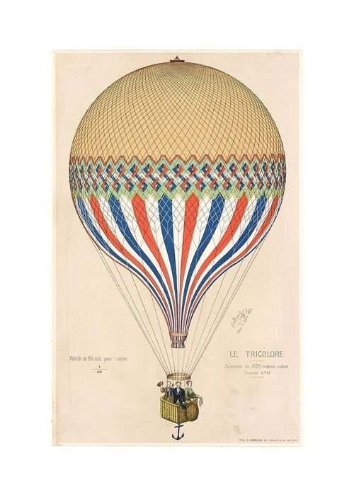 Poster Vintage Luchtballon